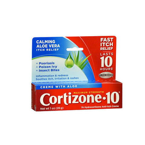 Cortizone-10, Maximum Strength Anti-Itch Creme With Aloe, 1 Oz Cortizone-10