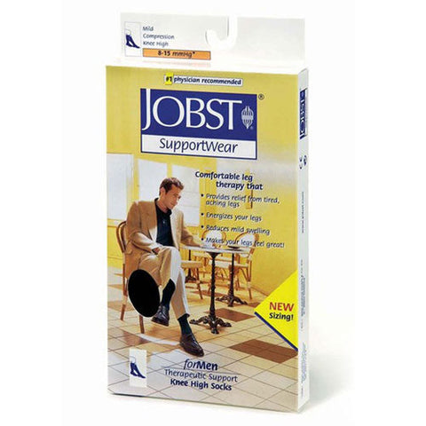 Jobst, Formen Knee High Socks Moderate Compression White Extra Large, 1 Each Jobst