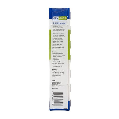 Ezy Dose, Pill Planner Weekly 2Xl, 1 Each Ezy Dose