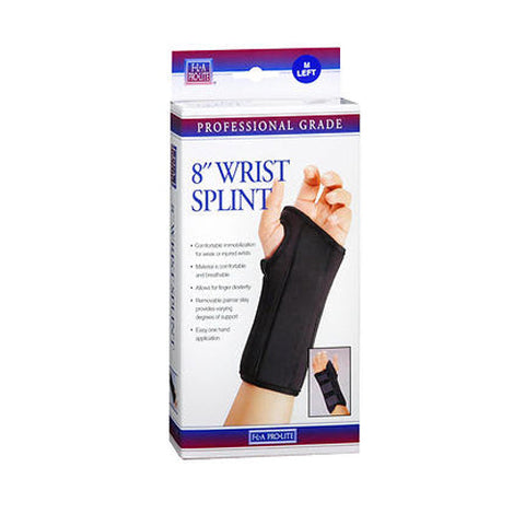Fla Orthopedics, Prolite Wrist Splint Brace Left Black Medium, 1 Each Fla Orthopedics