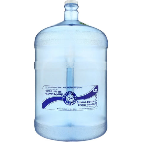 New wave, Round Tritan Water Bottle BPA Free, 5 Gallons (Case of 6) New wave