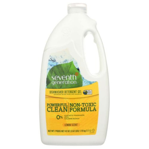 Seventh Generation, Automatic Dishwasher Gel, Lemon 42 OZ(case of 6) Seventh Generation