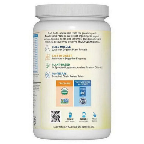 Garden of Life, Raw Organic Protein Powder Vanilla, 660 Grams Garden of Life