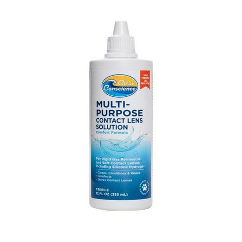 Clear Conscience, Multi Purpose Solution For Soft Contact Lenses, 12 Oz Clear Conscience