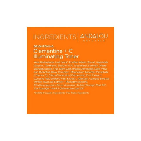 Andalou Naturals, Clementine Plus C Illuminating Toner, 6 Oz Andalou Naturals
