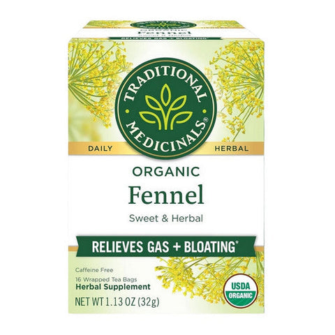 Traditional Medicinals, Fennel Tea, 16 Bags Traditional Medicinals
