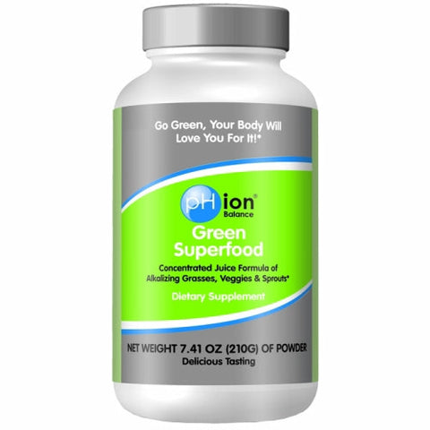 pHion Balance, Green Superfood Concentrated Juice Formula Powder, 7.41 oz pHion Balance