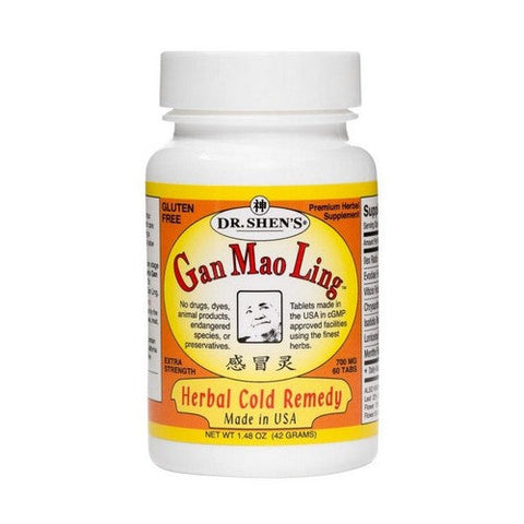 Dr. Shen's, Gan Mao Ling Chinese Cold Remedy, 700 Mg, 60 Tabs Dr. Shen's