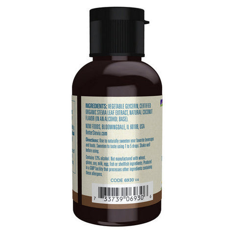 Now Foods, Betterstevia Liquid Coconut, 2 Oz Now Foods