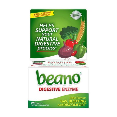 Beano, Food Enzyme Tablets Extra Strength, 100 Tablets Beano