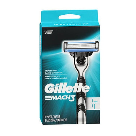 Gillette, Mach3 Razor And Cartridge, 1 Each Gillette
