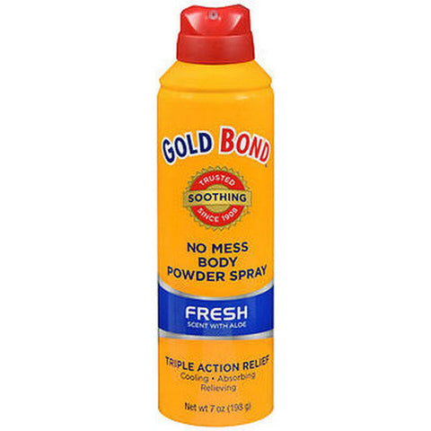 Gold Bond, No Mess Powder Spray Fresh Scent With Aloe, 7 Oz Gold Bond