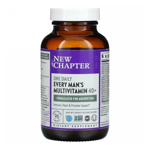 New Chapter, Every Man's One Daily 40 Plus Multivitamin, 180 Veg Slim Tabs New Chapter