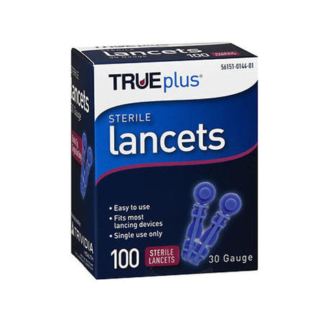 Trueplus, Sterile Lancets 30G, 100 Each Trueplus
