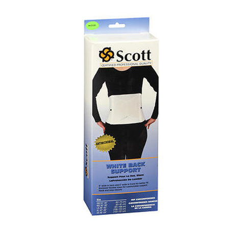 Scott Specialties, Scott White Back Support Medium, 1 Each Scott Specialties