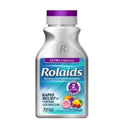 Rolaids, Ultra Strength Assorted Fruit, 72 Chewable Tabs Rolaids