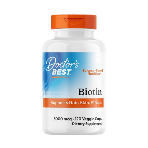 Doctors Best, Biotin, 5000 Mcg, 120 Veggie Caps Doctors Best