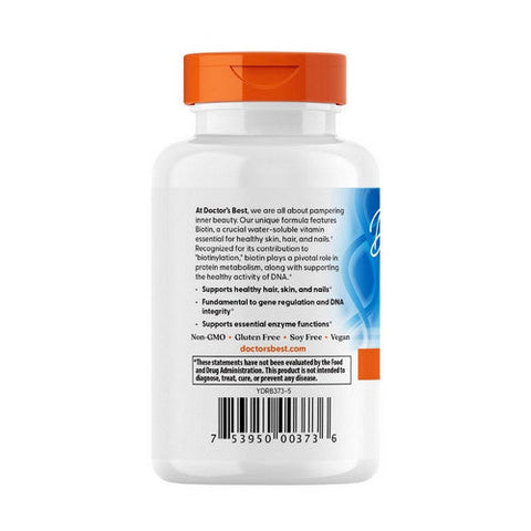 Doctors Best, Biotin, 10,000 mcg, 120 Veggie Caps Doctors Best