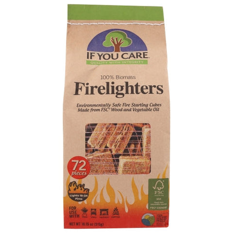If You Care, Firelighters Wood Starting Cubes, 72 Count(Case Of 12) If You Care