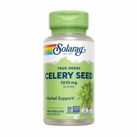 Solaray, True Herbs Celery Seed, 505 Mg, 100 Veg Caps Solaray