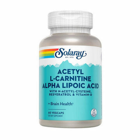 Solaray, Acetyl L-Carnitine Alpha Lipoic Acid, 60 Veg Caps Solaray