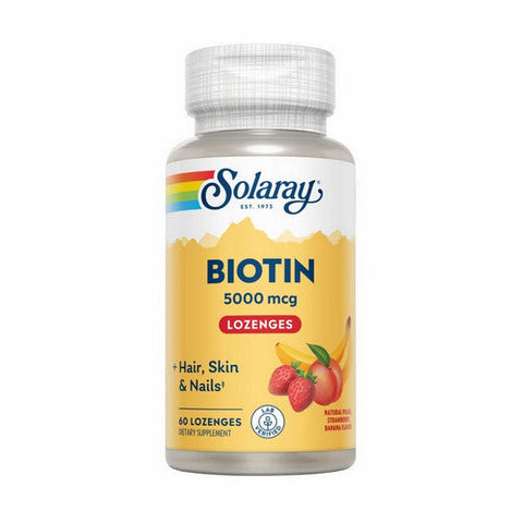 Solaray, Biotin, 5,000 mcg, 60 Lozenges Solaray
