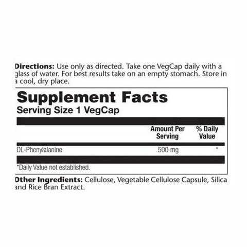 Solaray, DL-Phenylalanine, 500 mg, 60 Caps