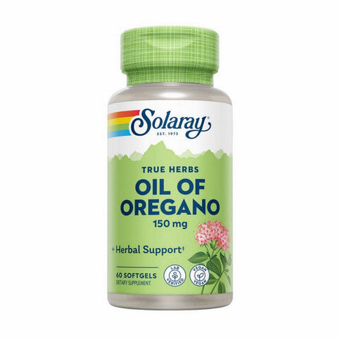 Solaray, True Herbs Oil Of Oregano, 150 Mg, 60 Softgels Solaray
