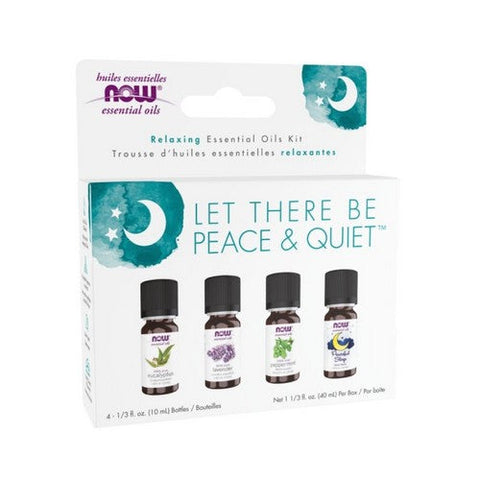 Now Foods, Let There Be Peace & Quiet Relaxing Essential Oils Kit, 1 Kit Now Foods