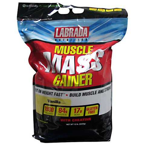 LABRADA NUTRITION, Muscle Mass Gainer, Vanilla 12 lbs LABRADA NUTRITION