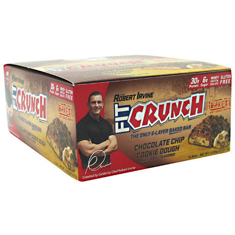 Chef Robert Irvine Fortifx, Fit Cruch Bar, Chocolate Chip Cookie Dough 12/88 gms Chef Robert Irvine Fortifx
