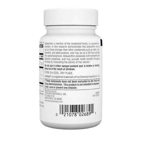 Source Naturals, Astaxanthin, 12 mg, 60 Sofgel Source Naturals