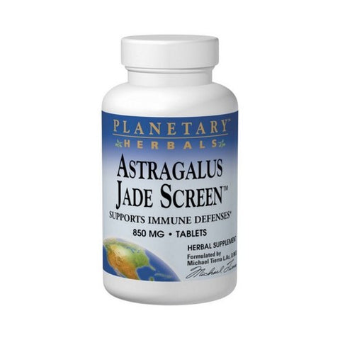 Planetary Herbals, Astragalus Jade Screen, 850 Mg, 100 Tabs Planetary Herbals