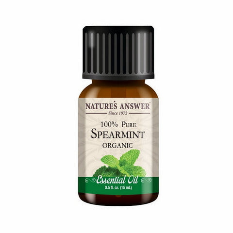 Organic Spearmint Essential Oil 0.5 Oz by Nature's Answer
