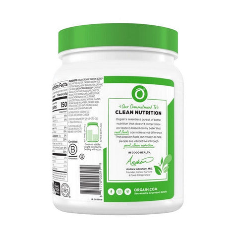 Orgain, Organic Plant Based Protein Powder Creamy Chocolate Fudge, 1.02 Lbs Orgain