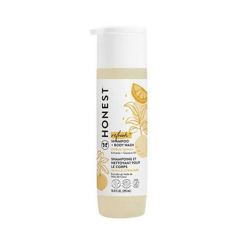 The Honest Company, Refresh Shampoo Plus Body Wash Citrus Vanilla, 10 Oz The Honest Company