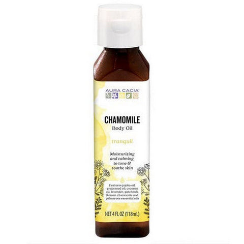 Aura Cacia, Aromatherapy Body Oil, Tranquil Chamomile,4 Fl Oz Aura Cacia