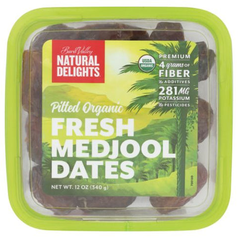Natural Delights, Pitted Medjool Dates, 12 Oz(Case Of 12) Natural Delights