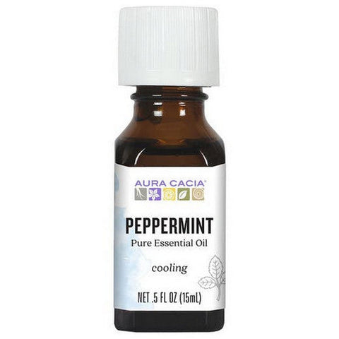 Aura Cacia, 100% Pure Essential Oil Peppermint, 0.5 Oz Aura Cacia