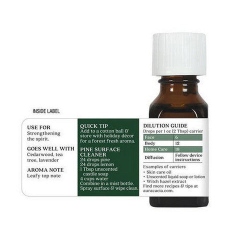 Aura Cacia, Essential Oil Pine, (pinus sylvestris) 0.5 Fl Oz Aura Cacia