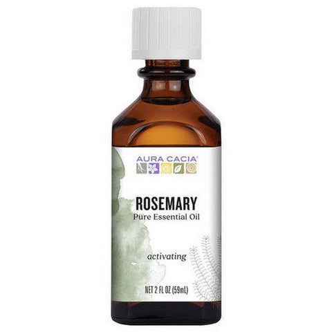 Aura Cacia, Pure Essential Oil Rosemary, (rosemarinus officinalis) 2 Fl Oz Aura Cacia