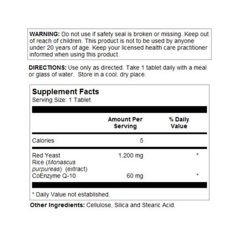 Kal, Red Yeast Rice CoQ10, 30 Tabs
