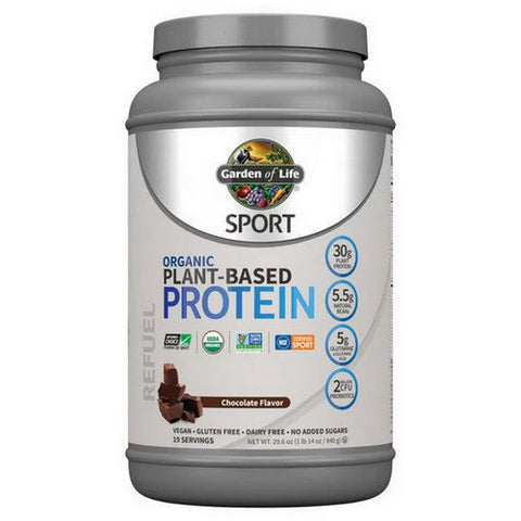 Garden of Life, Sport Organic Plant-Based Protein, Chocolate 29.6 Oz Garden of Life