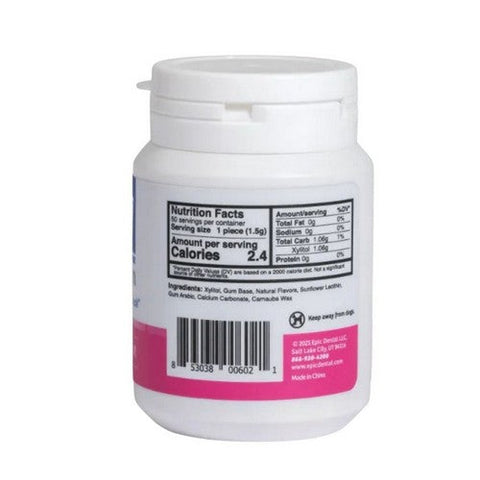 Epic Dental, Xylitol Sugar-Free Bubblegum, 50 Count Epic Dental