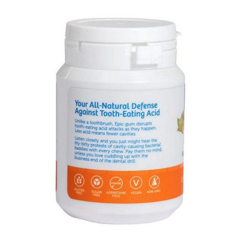 Epic Dental, Xylitol Orange Mango Chewing Gum Sugar Free, 50 Count Epic Dental