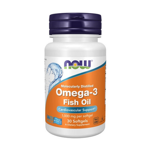 Now Foods, Omega-3 Fish Oil, 1000 Mg, 30 Softgels