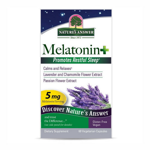 Nature's Answer, Melatonin Plus, 5 Mg, 60 Veg Caps Nature's Answer