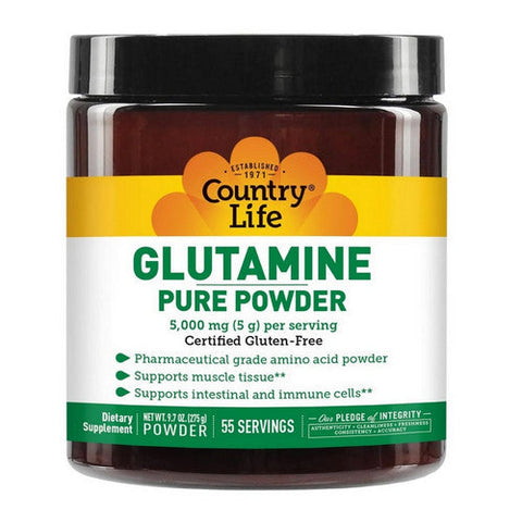 Country Life, Glutamine Pure Powder, 9.7 Oz Country Life