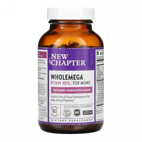 New Chapter, Wholemega Fish Oil for Moms, 500 mg, 96 Veg Tabs New Chapter