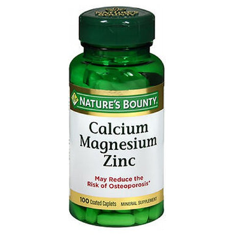 Nature's Bounty, Calcium Magnesium Zinc, 24 X 100 Caplets Nature's Bounty